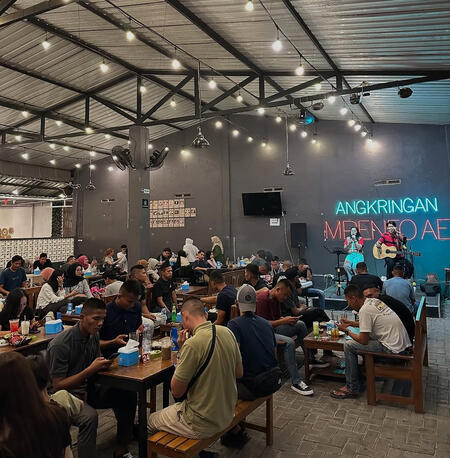 Angkringan Mreneo Ae Indoor Area